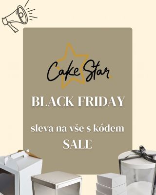 BLACK FRIDAY! 🔊- sleva 10% na vše s kódem SALE! #blackfriday #blackfridaysale #cakestar #sleva #cernypatek #nakupuju...