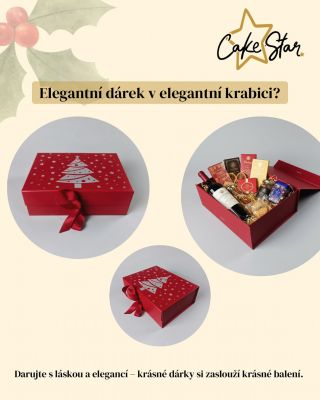 Vánoce jsou o radosti z obdarovávání 🎁 Zabalte svoje dobroty nebo drobné dárky do magnetické krabice CakeStar – elegantní,...